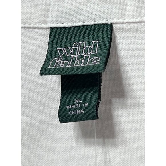 Wild Fable - Women's Long Sleeve Shirt - White - Extra Large - Picture 9 of 13